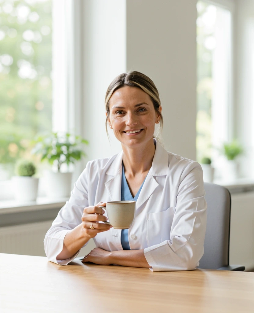 Ernährungsberaterin bei der Arbeit